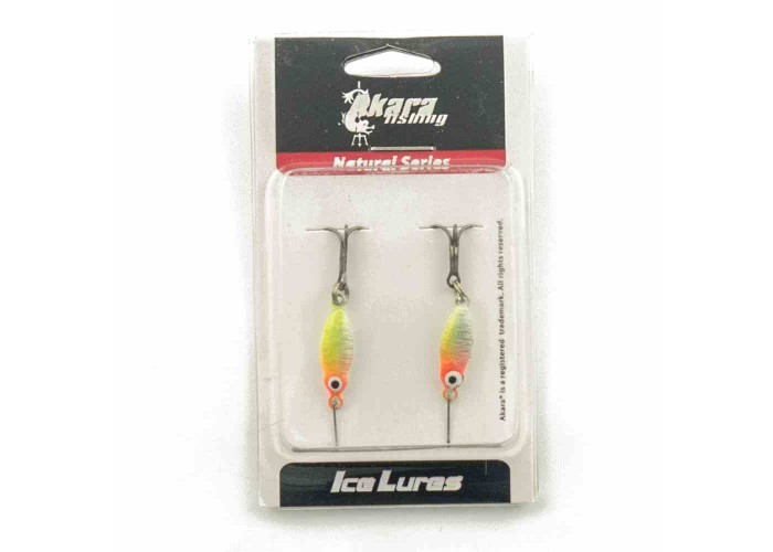 Блесна зимняя Akara Ice Lures рыбка с тройником 2гр цвет 005 (2 шт в упак)