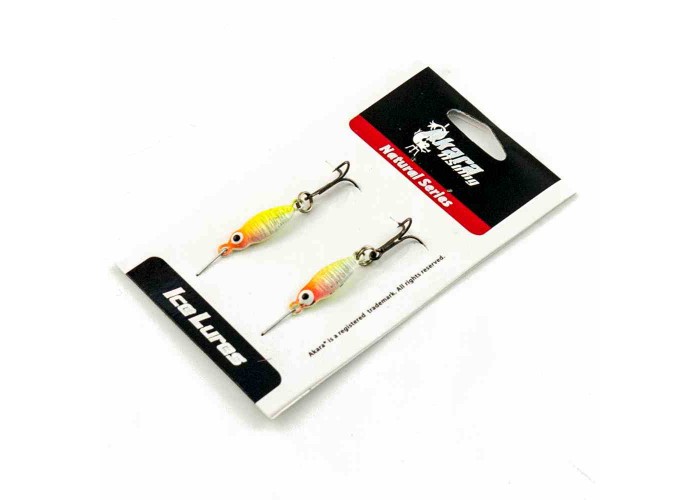 Блесна зимняя Akara Ice Lures рыбка с тройником 2гр цвет 005 (2 шт в упак)