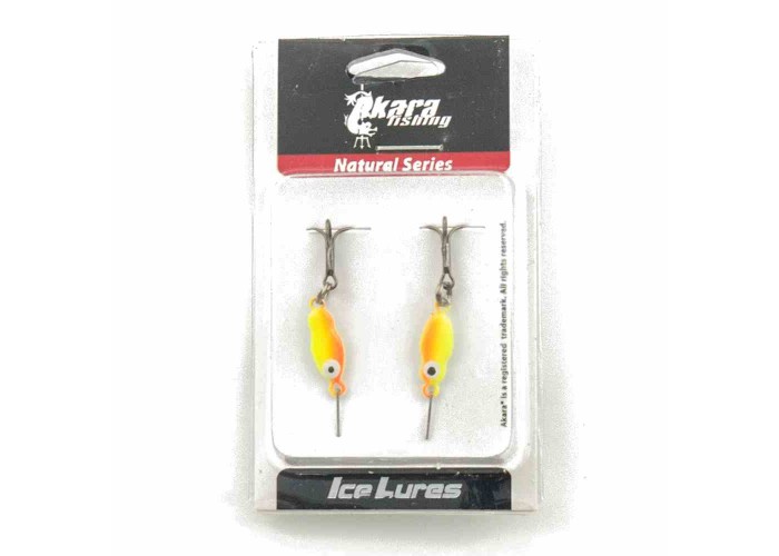 Блесна зимняя Akara Ice Lures рыбка с тройником 1гр цвет 019 (2 шт в упак)