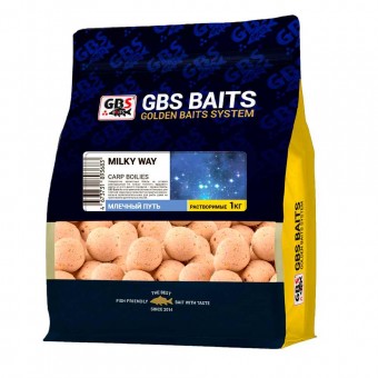 Бойлы растворимые GBS Baits 24мм 1кг Milky Way