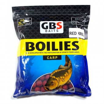 Бойлы GBS Baits 20мм 1кг Red Krill Креветка