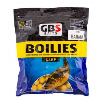 Бойлы GBS Baits 20мм 1кг Banana Банан