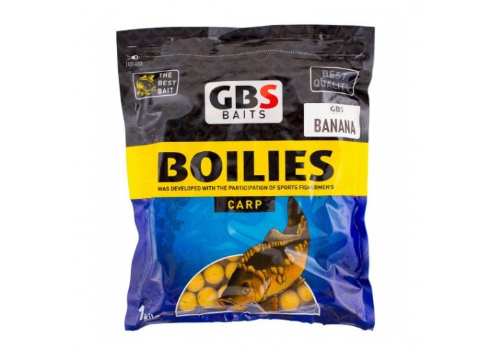 Бойлы GBS Baits 20мм 1кг Banana Банан