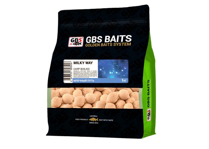 Бойлы GBS Baits 20мм 1кг Milky Way Молоко