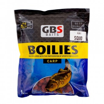 Бойлы GBS Baits 20мм 1кг Squid Кальмар