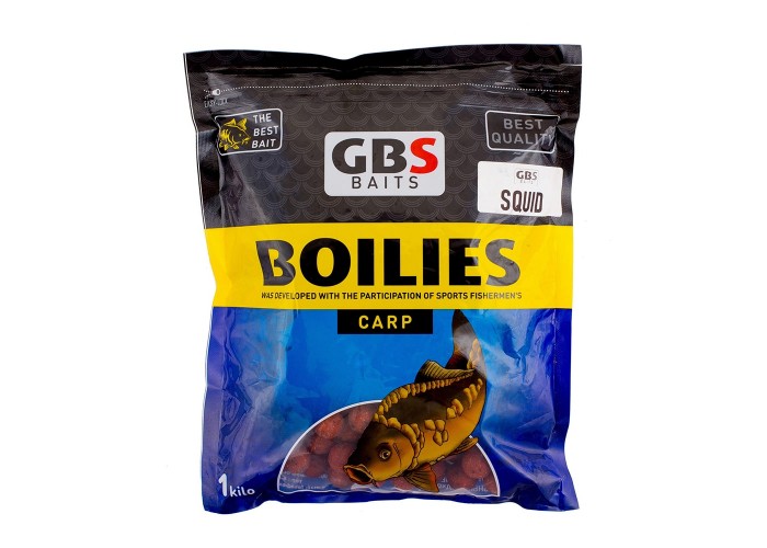 Бойлы GBS Baits 20мм 1кг Squid Кальмар