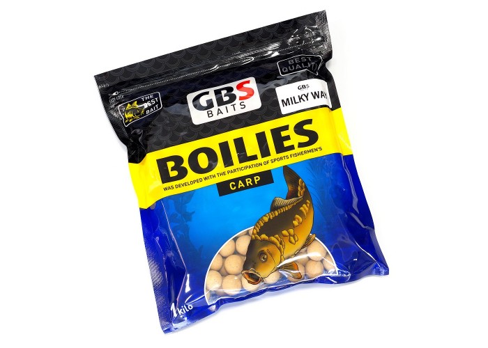 Бойлы GBS Baits 20мм 1кг Milky Way Молоко