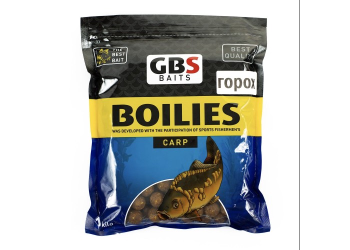 Бойлы GBS Baits 20мм 1кг Peas Горох