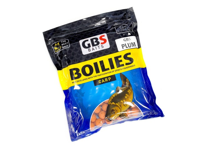 Бойлы GBS Baits 20мм 1кг Plum Cлива