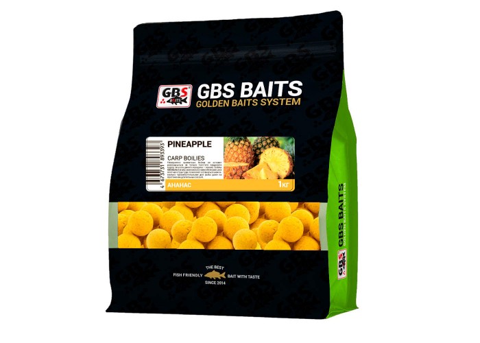 Бойлы GBS Baits 20мм 1кг Pineapple Ананас