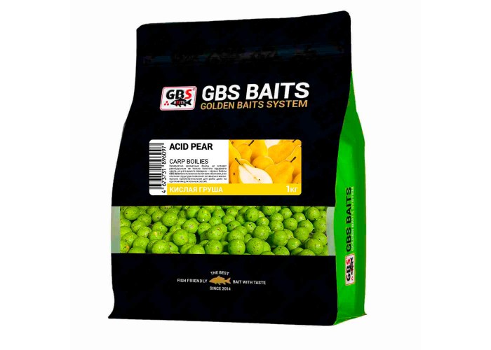 Бойлы GBS Baits 20мм 1кг Кислая груша