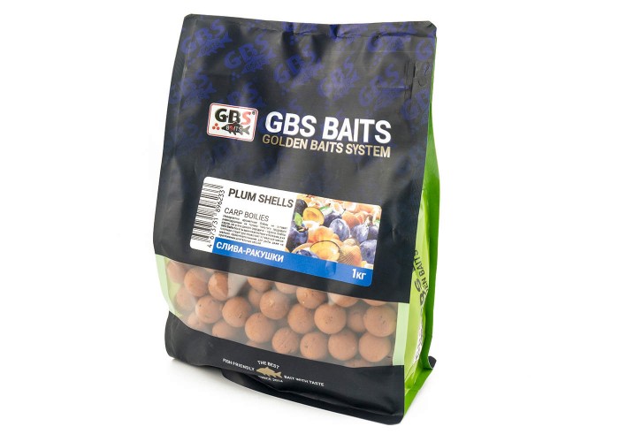 Бойлы GBS Baits 20мм 1кг Слива-ракушка