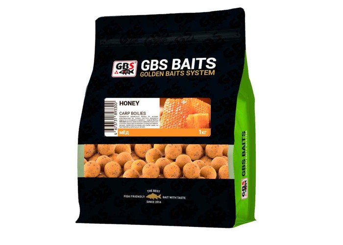 Бойлы GBS Baits 20мм 1кг Мед