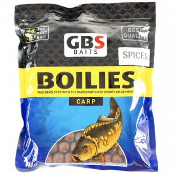 Бойлы тонущие GBS Baits 20мм 3кг Специи