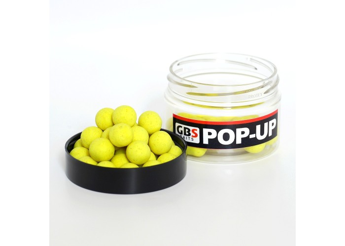 Бойлы GBS Baits Pop-up плавающие 12мм 40гр (уп. 6 шт) Pineapple Ананас