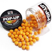 Бойлы GBS Baits Pop-up плавающие 8мм 40гр (уп. 6 шт) Банан
