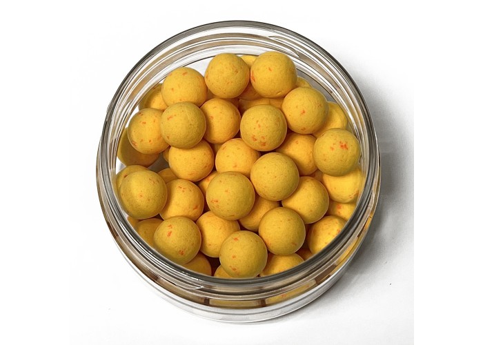 Бойлы GBS Baits Pop-up плавающие 10мм 40гр (уп. 6 шт) Желтая клубника