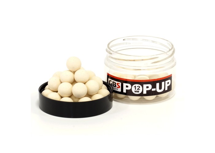 Бойлы GBS Baits Pop-up плавающие 12мм 40гр (уп. 6 шт) Coconut Кокос
