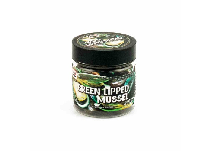 Бойлы GBS Baits тонущие насадочные 15мм 100гр Зеленогубая мидия (5шт в упак)