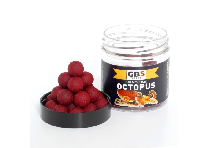 Бойлы GBS Baits тонущие насадочные 15мм 100гр Octopus Осьминог (5шт в упак)