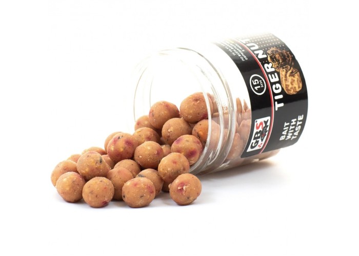 Бойлы GBS Baits тонущие насадочные 15мм 100гр Тигровый орех (5шт в упак)