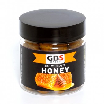 Бойлы GBS Baits тонущие насадочные 15мм 100гр Honey Мед