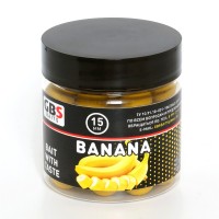 Бойлы GBS Baits тонущие насадочные 15мм 100гр Banana Банан (5шт в упак)