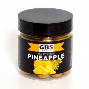 Бойлы GBS Baits тонущие насадочные 15мм 100гр Pineapple Ананас