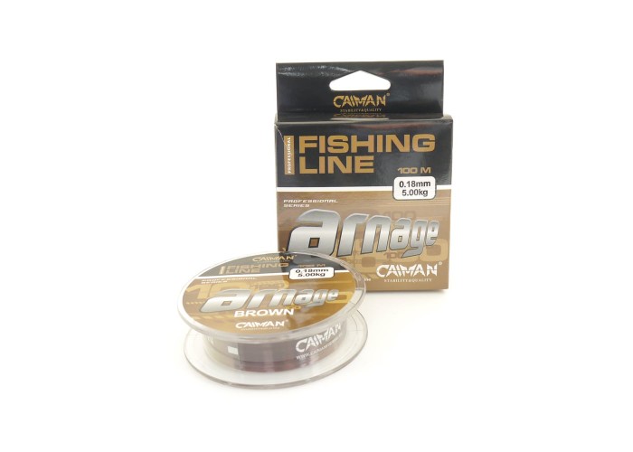 Леска Caiman Arnage 100м 0,18мм коричневая