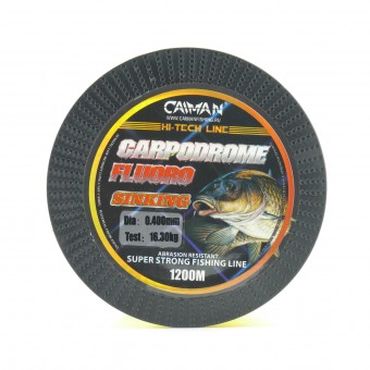Леска Caiman Carpodrome Fluoro yellow 1200м 0,405мм