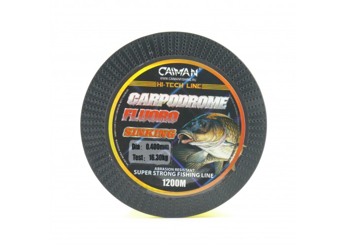 Леска Caiman Carpodrome Fluoro yellow 1200м 0,405мм