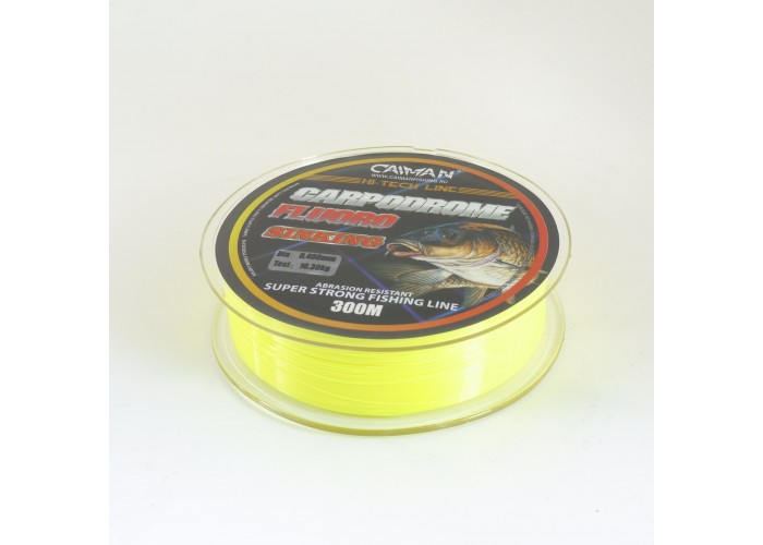 Леска Caiman Carpodrome Fluoro yellow 300м 0,405мм