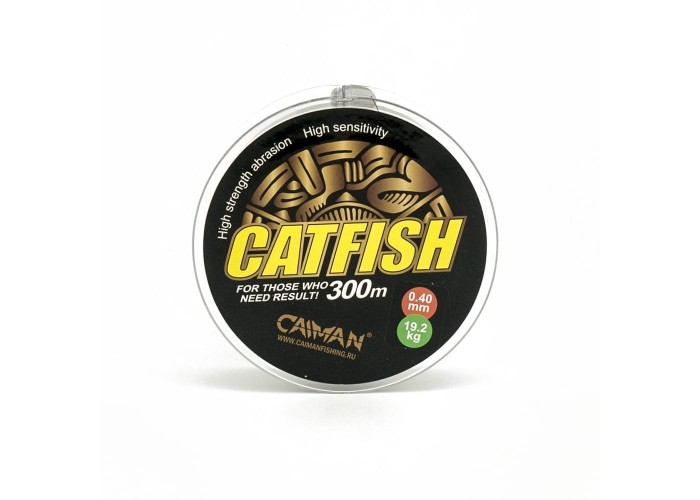 Леска Caiman Catfish 300м 0,40мм тёмно-коричневая (6шт в упак)