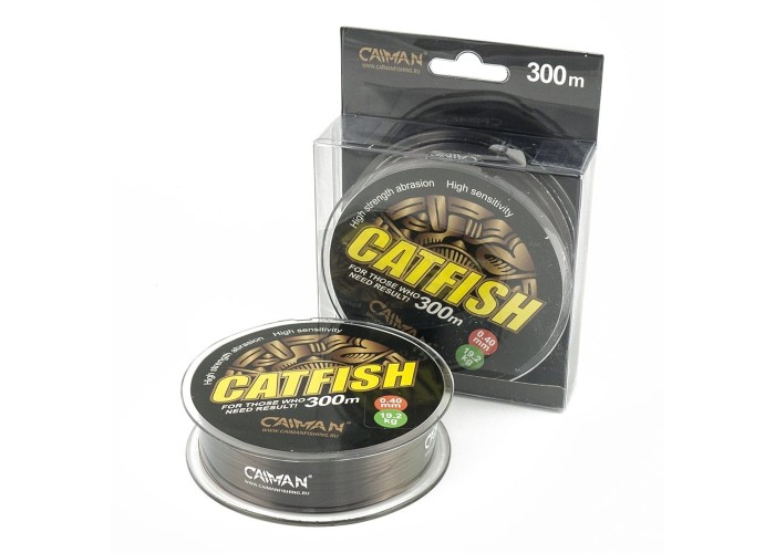 Леска Caiman Catfish 300м 0,40мм тёмно-коричневая (6шт в упак)