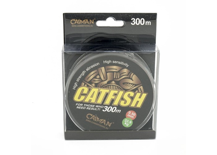 Леска Caiman Catfish 300м 0,50мм тёмно-коричневая (6шт в упак)