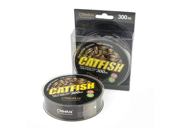 Леска Caiman Catfish 300м 0,50мм тёмно-коричневая (6шт в упак)