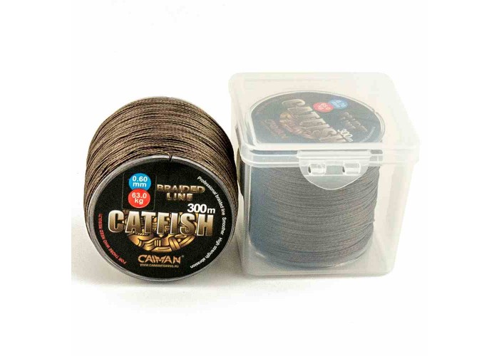 Шнур Caiman Catfish 300м 0,60мм 63.0кг коричневый