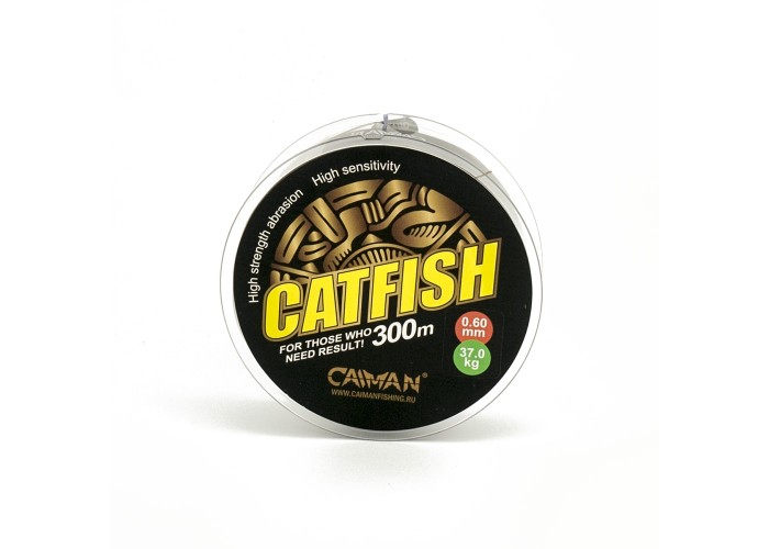 Леска Caiman Catfish 300м 0,60мм тёмно-коричневая (6шт в упак)