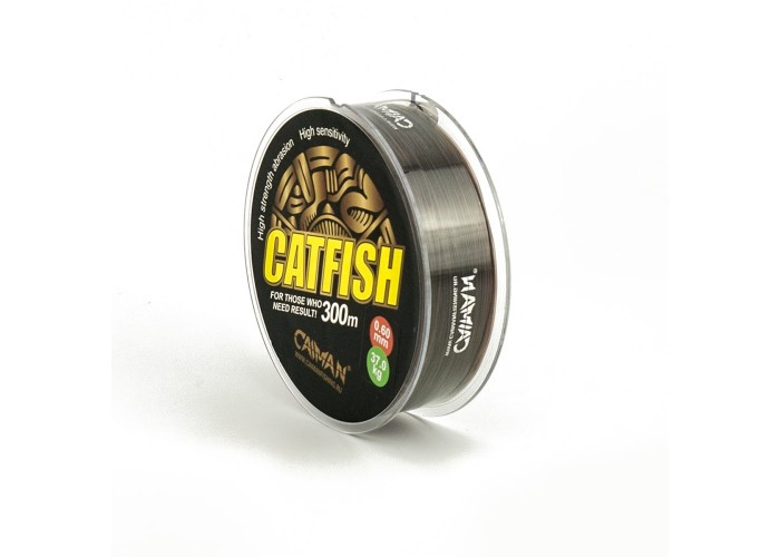 Леска Caiman Catfish 300м 0,60мм тёмно-коричневая (6шт в упак)