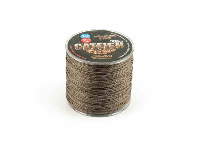 Шнур Caiman Catfish 300м 0,7мм 65кг коричневый