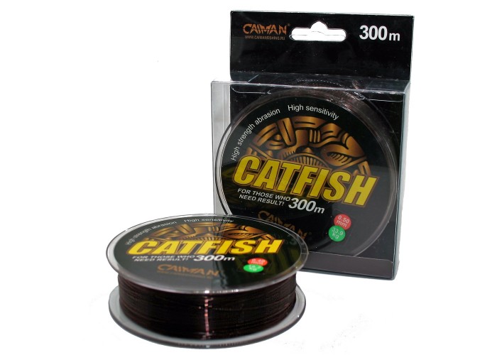 Леска Caiman Catfish 300м 0,70мм тёмно-коричневая (6шт в упак)