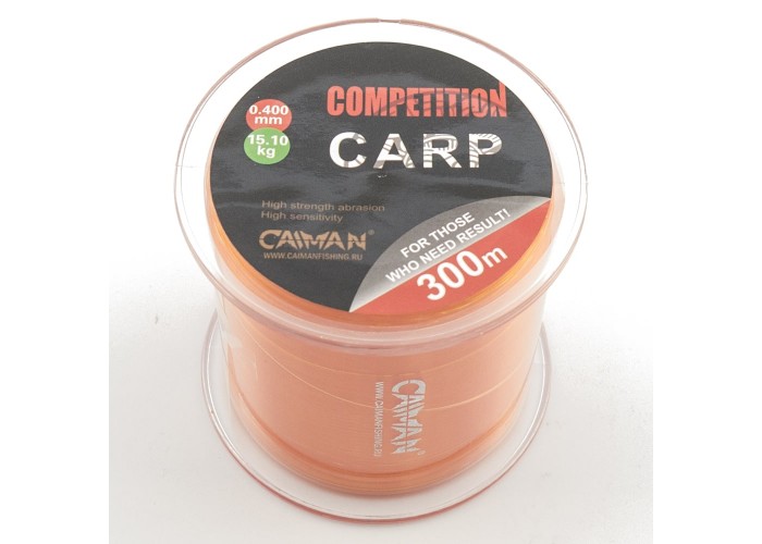 Леска Caiman Competition Carp 300м 0,400мм оранжевая