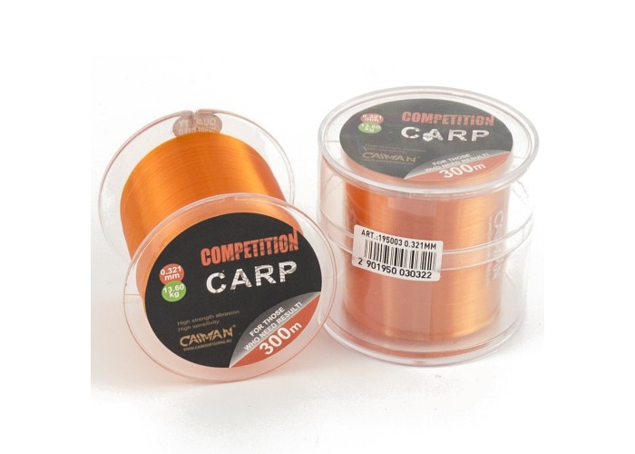 Леска Caiman Competition Carp 300м 0,321мм оранжевая