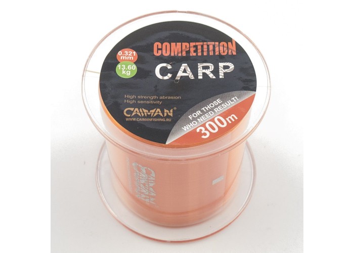 Леска Caiman Competition Carp 300м 0,321мм оранжевая