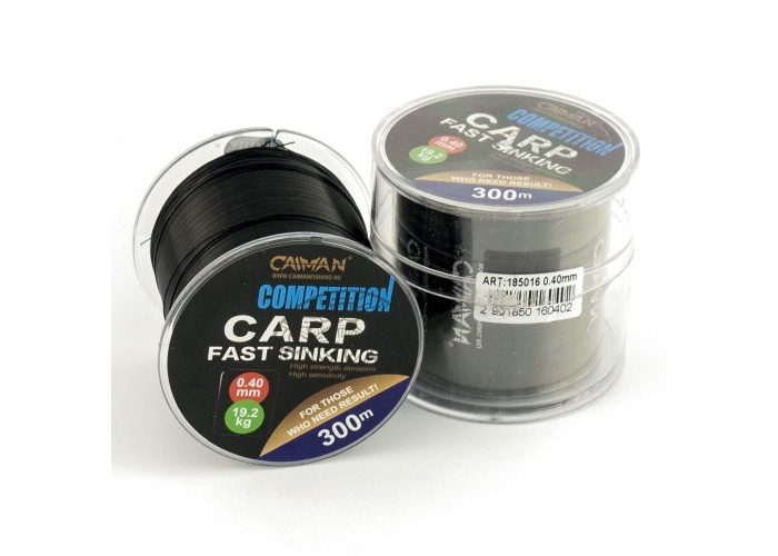 Леска Caiman Competition Carp Sinking 300м 0,40мм черная