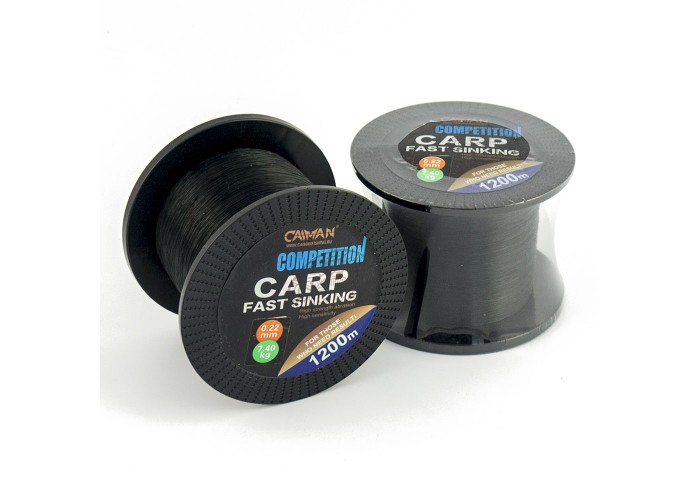 Леска Caiman Competition Carp 1200м черная 0,22мм