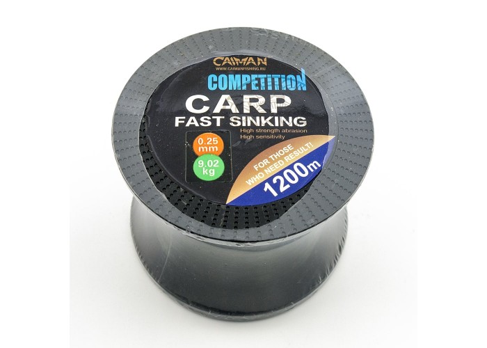 Леска Caiman Competition Carp 1200м черная 0,25мм