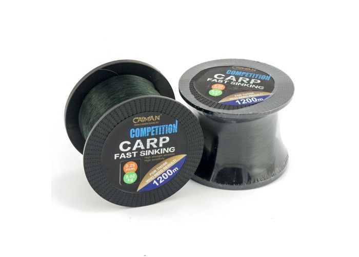 Леска Caiman Competition Carp 1200м черная 0,25мм