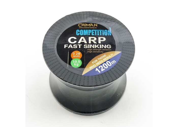 Леска Caiman Competition Carp 1200м черная 0,28мм