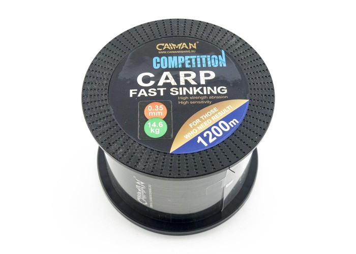 Леска Caiman Competition Carp 1200м черная 0,35мм